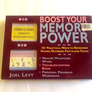 Boost Your Memory Power Complete Boxed Set by Joel Levy, 100-Card memory deck